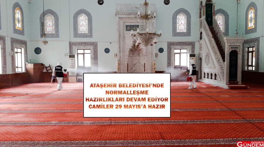 ATAŞEHİR HER KOŞULA HAZIR CAMİ BELEDİYE DEZENFEKTE